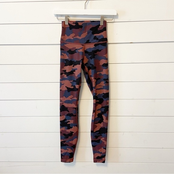 Lululemon Wunder Under High-Rise Tight 25" Heritage Camo Smoky Red Night Sea 2 - Picture 5 of 12